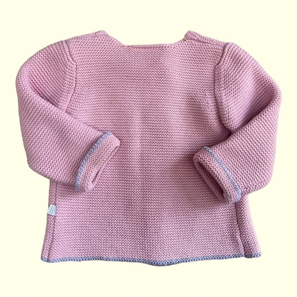 Elegant Baby Pale Pink Knit 6months Baby Cardigan - Picture 4 of 6